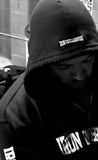 Iron Underground Training Hoodie (Black, White text)